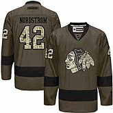 Glued Chicago Blackhawks #42 Joakim Nordstrom Green Salute to Service NHL Jersey,baseball caps,new era cap wholesale,wholesale hats